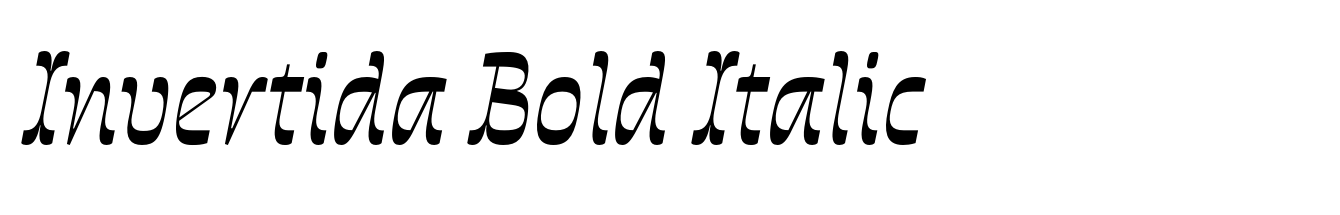 Invertida Bold Italic